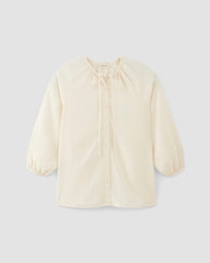 The Gathered Shirt in Butterlite | Bone