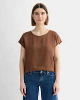 The Muscle Top in Linen | Cedarwood