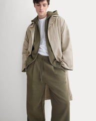 Luxe Fleece Pleated Sweatpant | Olive Night