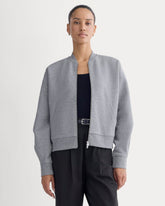 Luxe Fleece Bomber Jacket | Vintage Heather Grey
