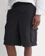Pull-On Cargo Short | Black