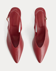 Pointed-Toe Slingback Heel | Rouge
