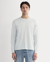 The Essential Organic Long-Sleeve Tee | Air Blue