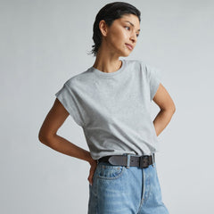 The Muscle Tee in Essential Cotton | Heather Grey