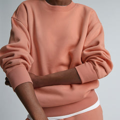 The ReTrack Oversized Crew | Light Rose