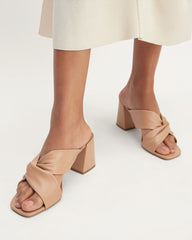 The Day Twist Heel | Blush Tan