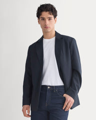 Tropical Wool Blazer | Dark Navy