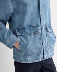 Denim Shacket | Vintage Mid Indigo