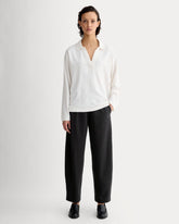The Off-Duty Barrel Pant | Black