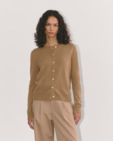 The Classic Cardigan in Cashmere | Tiger's Eye