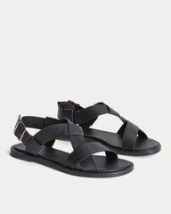 The City Strap Sandal | Black
