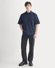 Lightweight Short-Sleeve Oxford | Navy