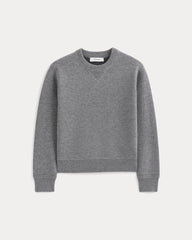 Double Knit Crew in Cotton Merino | Mid Grey/Graphite