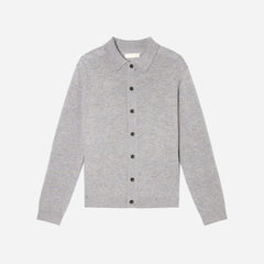 The Merino-Blend Sweater Polo | Heathered Grey
