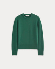 Cashmere Slim Crew Sweater | Hunter Green