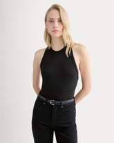 Luxe Rib Racerback Tank | Black