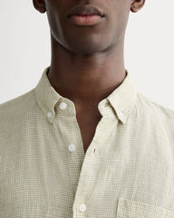 The Classic Short-Sleeve Shirt in Linen | Elm Gingham
