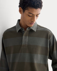 Vintage Rugby Pullover | Overdye Olive Night