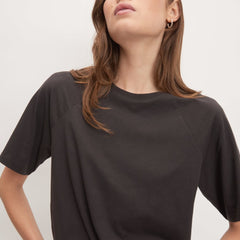 The Organic Cotton Raglan Tee | Vintage Black