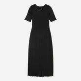 The Open Back Rib Dress | Black