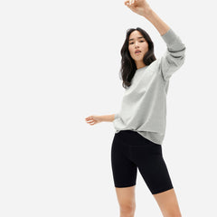 The Unisex French Terry Crew | Heathered Grey