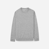 The Grade-A Cashmere Crew | Heathered Grey