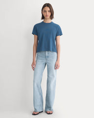 The Box-Cut Tee in Essential Cotton | Blue Wing Teal | No Pocket