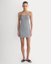 Knit Cami Mini Dress | Mid Heather Grey