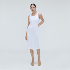 The '90s Rib Dress | White