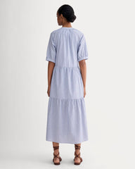 The Farmers Market Dress | Mazarine Blue / Optic White