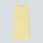 The Naia™ Ripple Tank Dress | Pastel Yellow