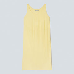 The Naia™ Ripple Tank Dress | Pastel Yellow