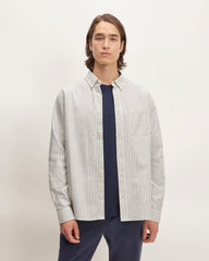 The Classic Oxford Shirt | Bone/Navy | Standard