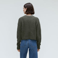 The Alpaca V-Neck Cropped Cardigan | Kambaba