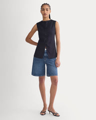 Loose Jean Short | Dark Wash