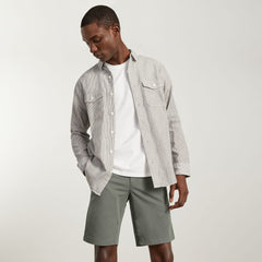 The 9" Slim-Fit Performance Chino Short | Pewter Green