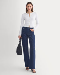 Cardigan in Pointelle | White
