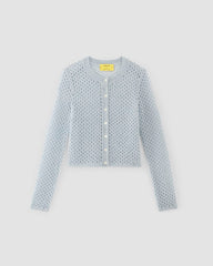 The Everlane x Marques' Almeida Alpaca Mesh Cardigan | Mist