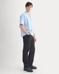 Cropped Resort Shirt | Light Blue