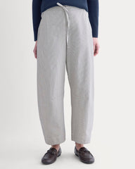 The Easy Barrel Pant | Canvas Tan / Navy