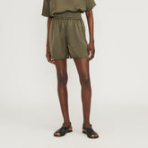 The Satin Pull-On Short | Kalamata