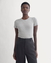 Tissue Short-Sleeve Crew | Heathered Grey