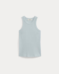 Racerback Tank in Pointelle | Skywriting