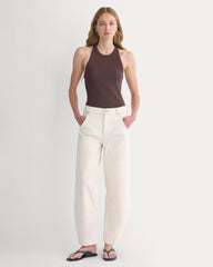 Pull-On Carpenter Jean | Ecru