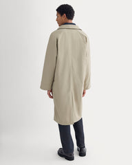 Re:Cycled Nylon Mac Coat | Trench Coat Khaki