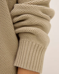 The Cotton Honeycomb Cardigan | Trench Coat Khaki