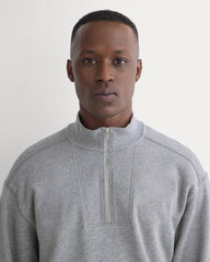 Lightweight Terry Zip Pullover | Vintage Heather Grey