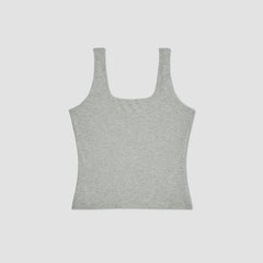 The Supima® Sleeveless Top | Heathered Grey