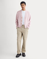 Cropped Cardigan in Everyday Cotton | Burnished Lilac