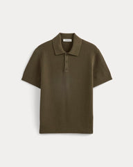 Seed Stitch Polo | Beech